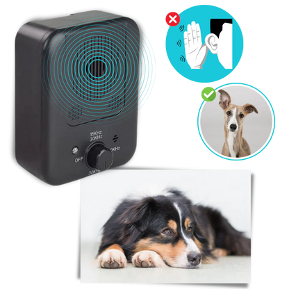 Pawellure Ultrasonic Bark Control Device - Rechargeable Anti-Barking Solution for Dogs