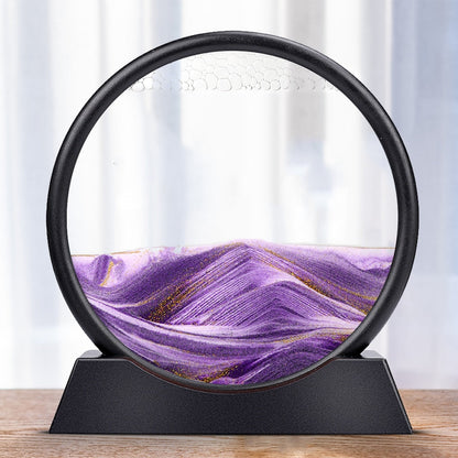 Royaleva Moving Sand Art Sculpture - LED Soothing Desktop Decor