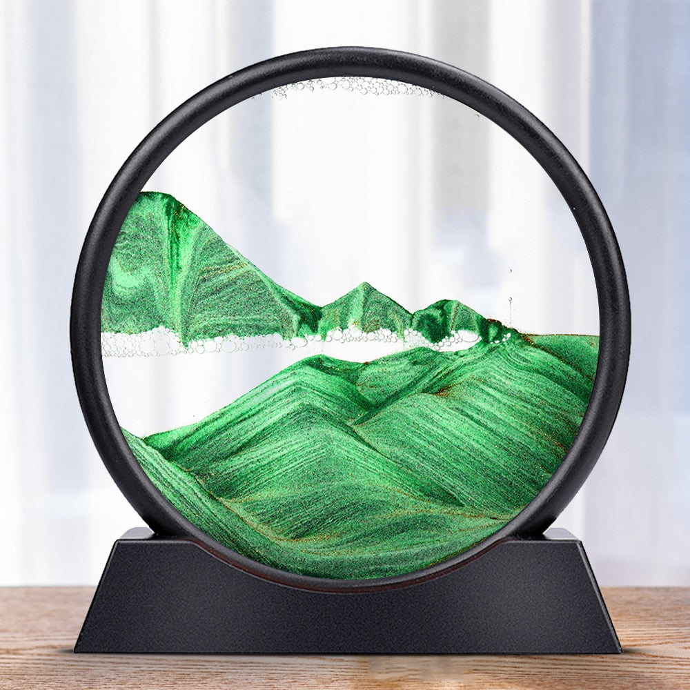 Royaleva Moving Sand Art Sculpture - LED Soothing Desktop Decor