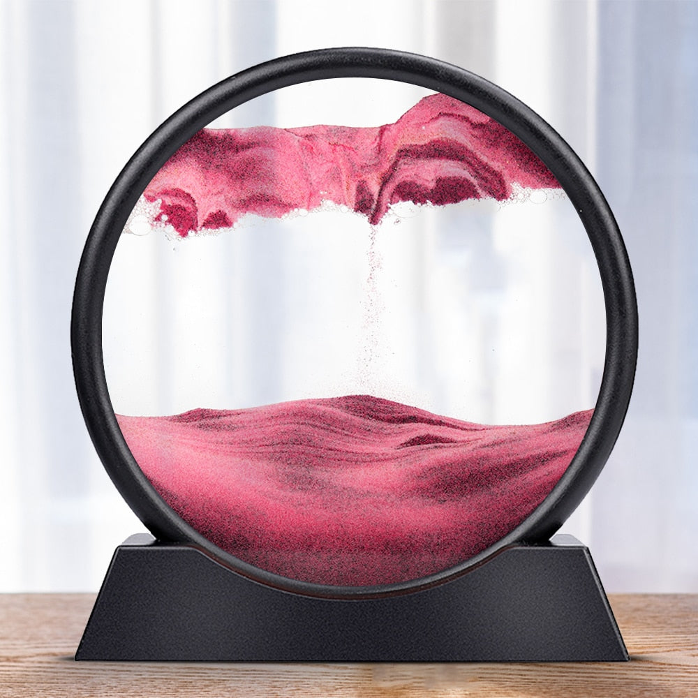 Royaleva Moving Sand Art Sculpture - LED Soothing Desktop Decor