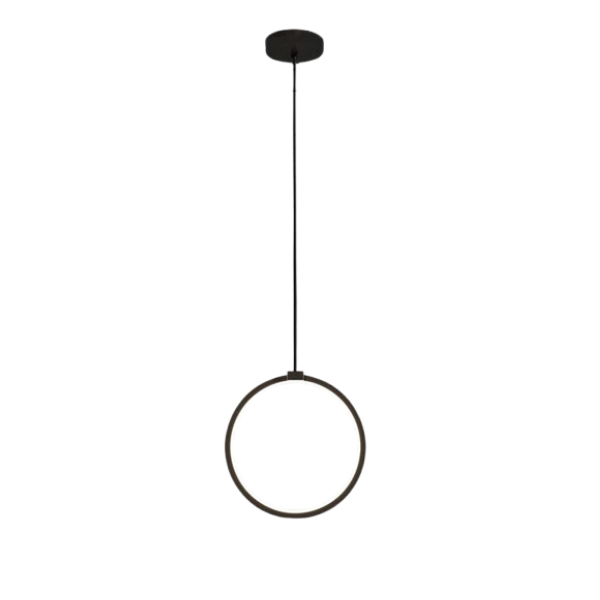 Royelux Minimalist LED Pendant Chandelier – Modern Elegance for Living Spaces - C-Black-1head / Warm White (no RC )