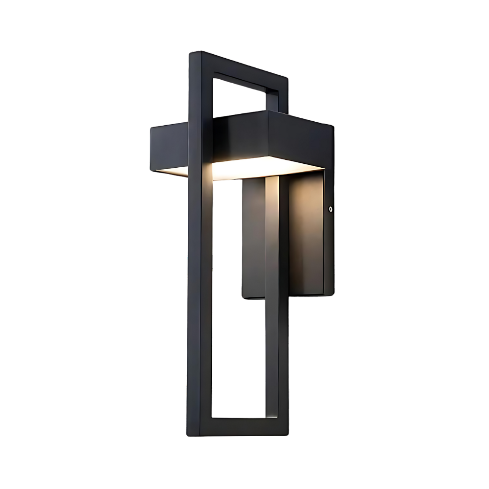 Modern outdoor wall lamp with weather-resistant design and LED lighting, perfect for patios, gardens, and balconies.