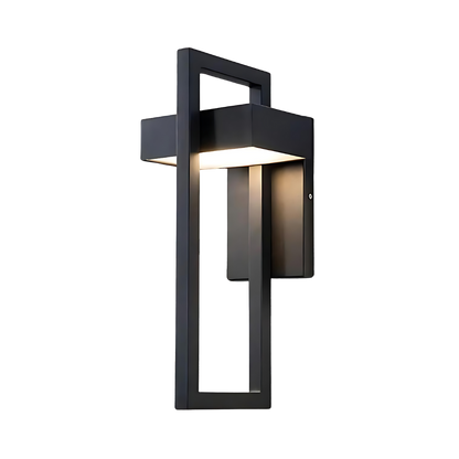 Modern outdoor wall lamp with weather-resistant design and LED lighting, perfect for patios, gardens, and balconies.