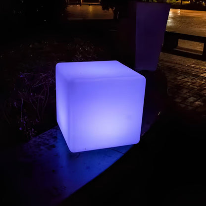 Solar-Powered Cubic Garden Light - Outdoor LED Cube for Garden & Patio Decor