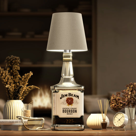 Wireless Bottle Lamp - Fits Any Bottle - Beige