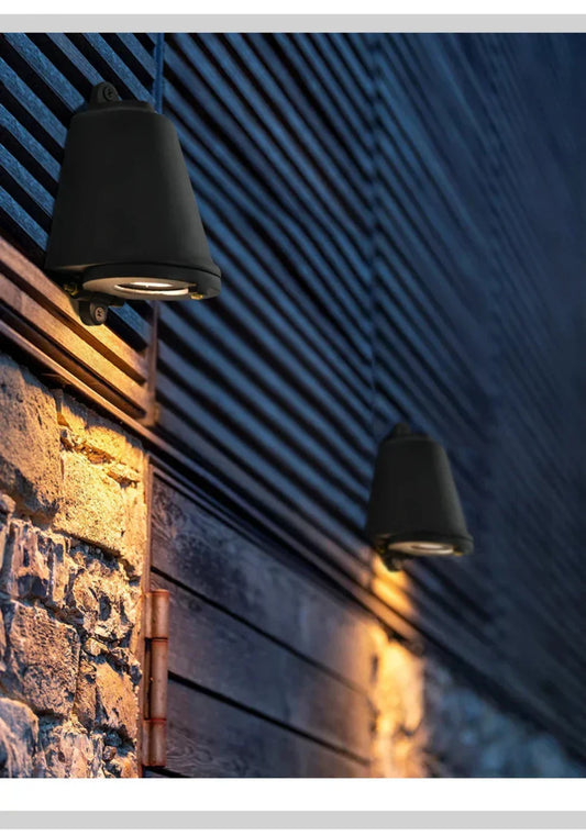 Royelux TerraceLumos Outdoor Wall Light - Stylish & Weather-Resistant LED Lighting - Silver / Cold White