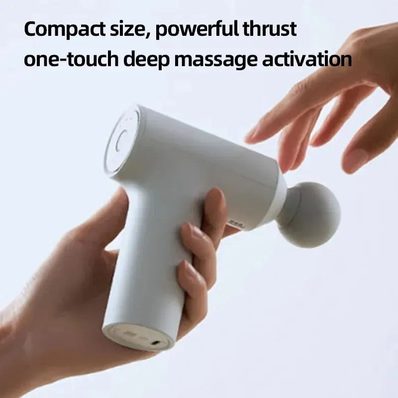 Xiaomi Mini Fascia Massage Gun – Portable 12kg Thrust, Smart Gear Memory, 2500rpm