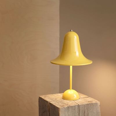 Luxora Jarass Touch-Dimmable Bell-Shape Table Lamp - Yellow