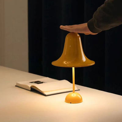 Luxora Jarass Touch-Dimmable Bell-Shape Table Lamp - Yellow