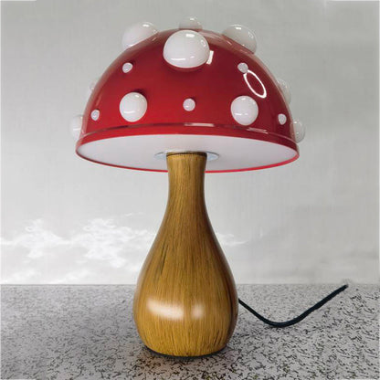 Royaleva Vintage Mushroom Table Lamp - Whimsical Decorative LED Light with Touch & Button Control, Multi-Color Options