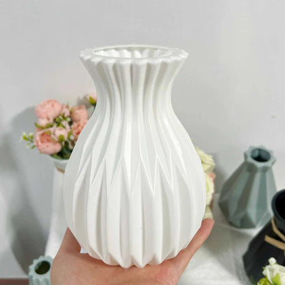 Royelux Modern Plastic Flower Vase - Elegant Nordic Décor for Every Room