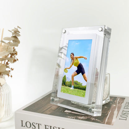 Royaleva Motion Video Frame – Acrylic Digital Display, Customizable & Rechargeable