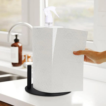 Rayvia 2-in-1 Paper Towel Holder with Built-in Spray Bottle – Space-Saving Kitchen & Cleaning Tool