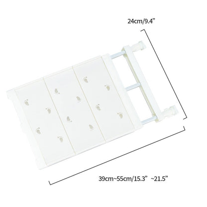 Royallure Adjustable Closet Shelf Organizer - No Drill, Space-Saving Storage Solution for Kitchen, Bathroom, and Wardrobe