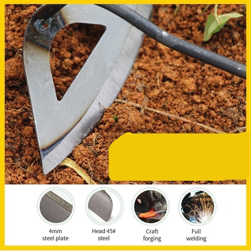 Royallure Premium All-Steel Hollow Hoe for Effortless Weeding and Soil Loosening