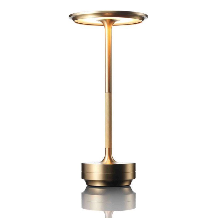 Luxlive Cordless Ambient Table Lamp  - Metallic, Waterproof, Adjustable Brightness