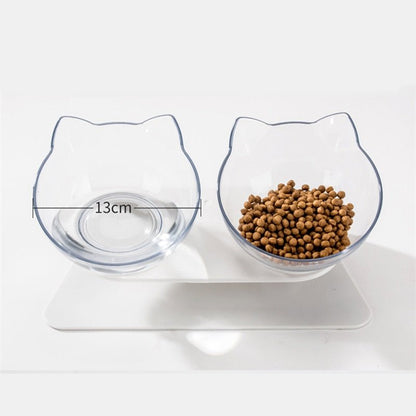 Royallure Elevated Anti-Vomiting Cat Bowl with Non-Slip Design