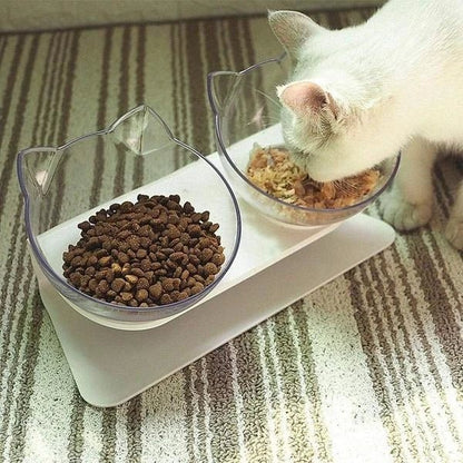 Royallure Elevated Anti-Vomiting Cat Bowl with Non-Slip Design