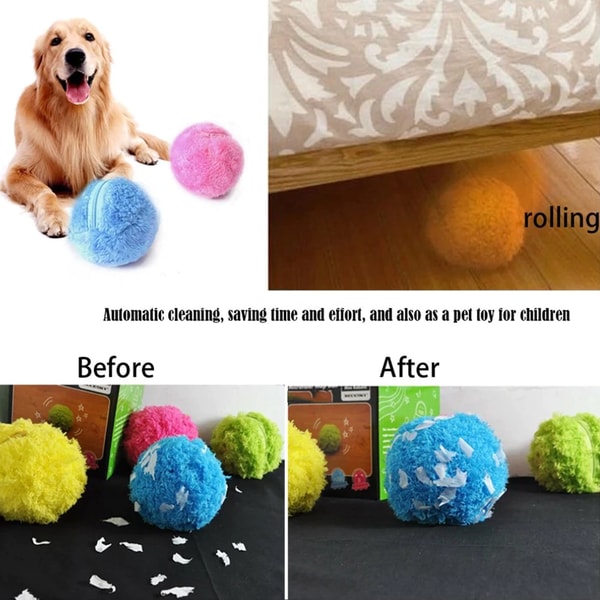 Pawellure Interactive Rolling Ball – Automatic Anti-Anxiety Toy for Dogs