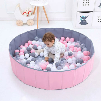 Royallure Children's Ball Pit - Indoor & Outdoor Fun with Foldable Design - Pink