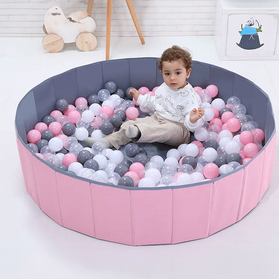 Royallure Children's Ball Pit - Indoor & Outdoor Fun with Foldable Design - Pink