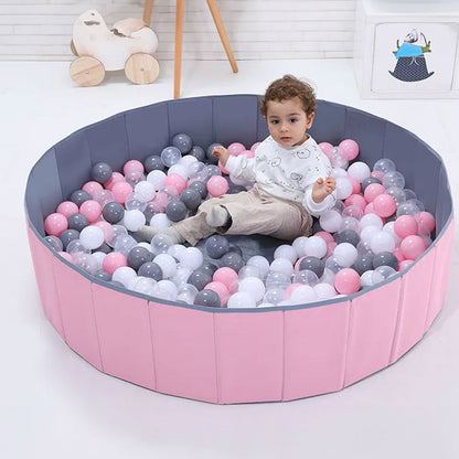 Royallure Children's Ball Pit - Indoor & Outdoor Fun with Foldable Design - Pink