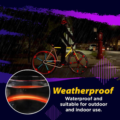 Royallure Night Safety Bicycle Reflective Stickers - High Visibility Warning Decals for Safe Riding