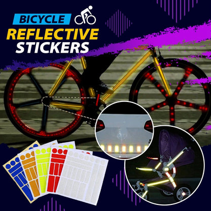 Royallure Night Safety Bicycle Reflective Stickers - High Visibility Warning Decals for Safe Riding