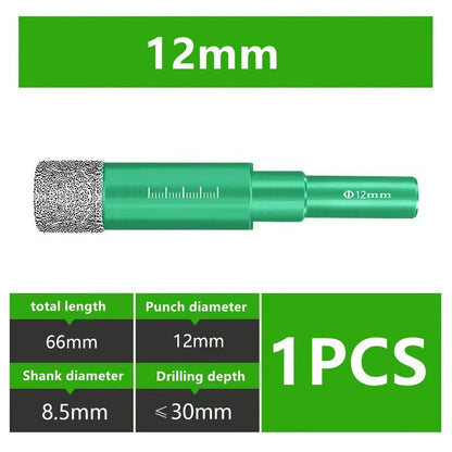 Royallure Diamond Brazed Dry Drill for Hard Materials - Precision Ceramic and Tile Cutter