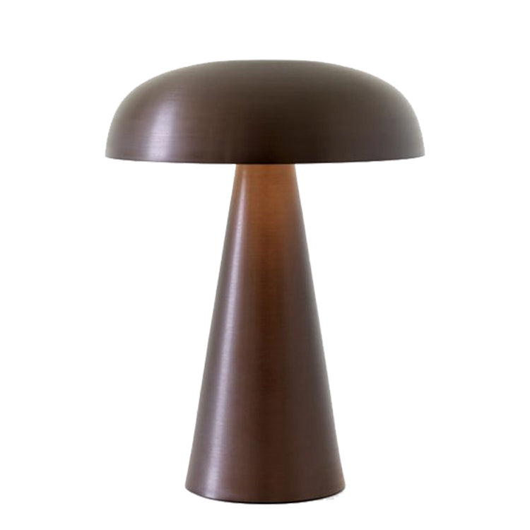 Royaleva Giro Portable Table Lamp - Rechargeable Cordless Mushroom LED Lamp - Dark Matte Bronze