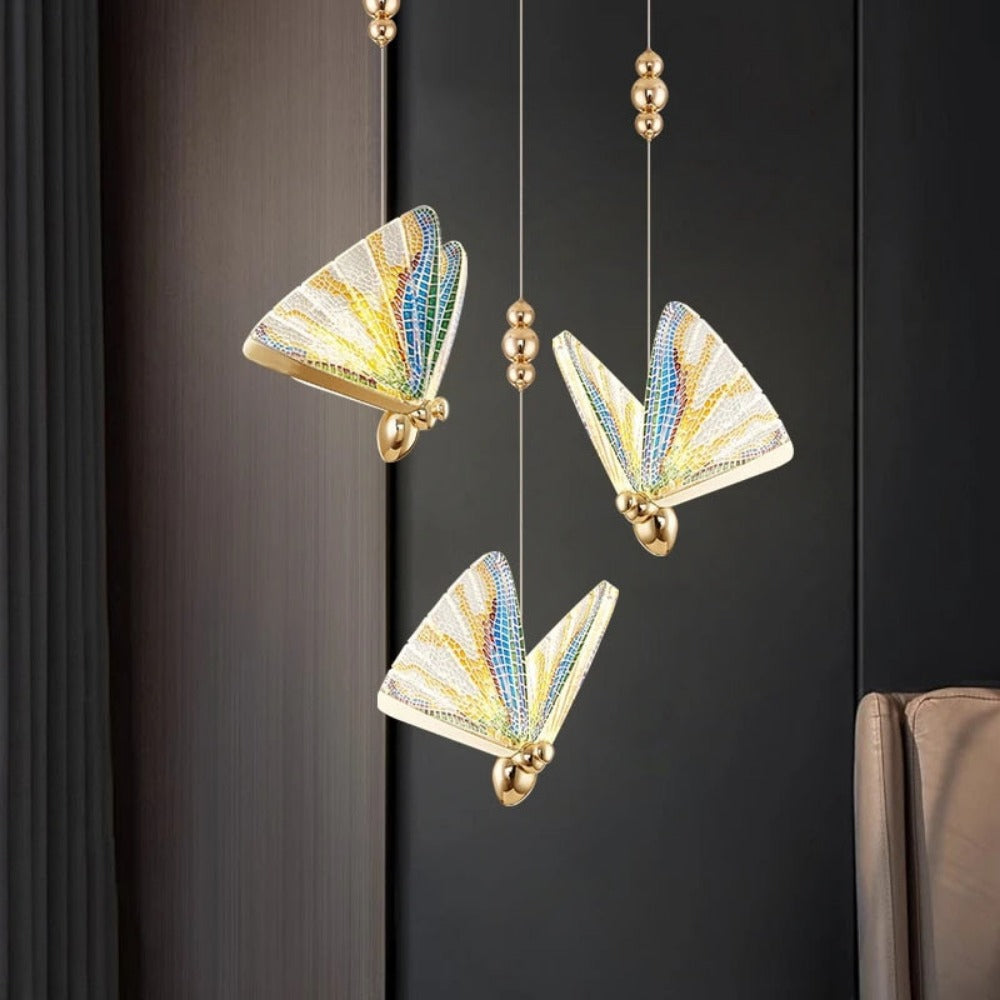 Royallure Butterfly Pendant Hanging Light Lamp Chandelier