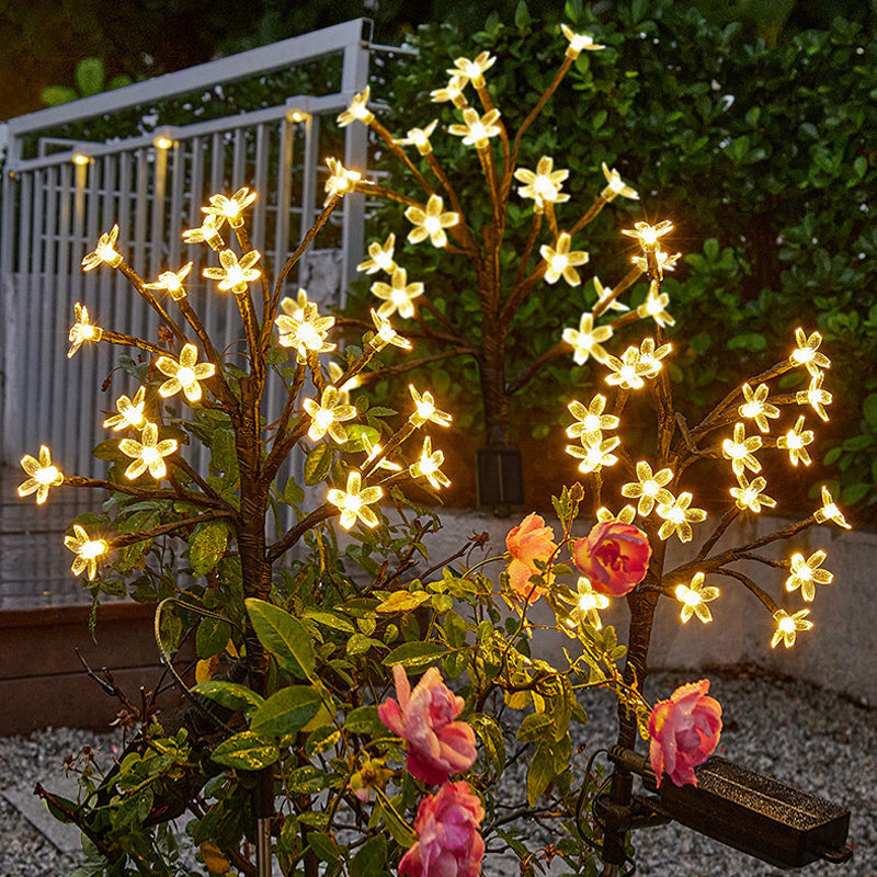 Lumora FairyFlowers Solar LED Garden Lights - Vibrant Multicolor Outdoor Decor - Warm white