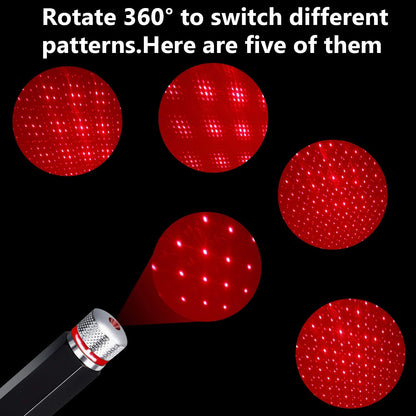 Royallure Car Roof Starry LED Interior Light – USB Flexible Ambient Lighting for Parties & Travel