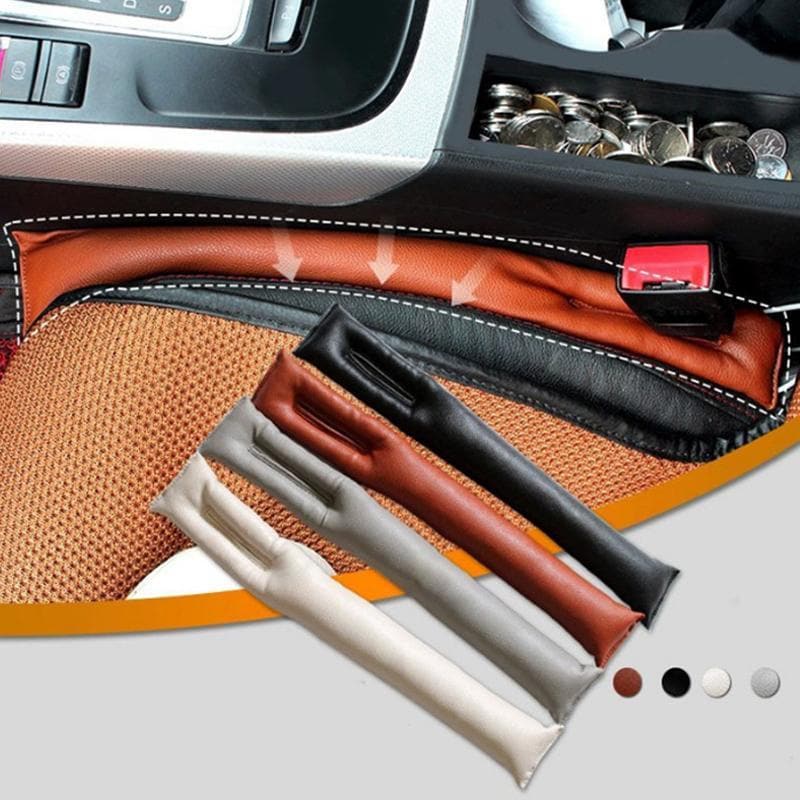 Royallure Car Seat Gap Filler - Premium PU Leather Organizer for Phones, Keys, and Essentials - Adjustable & Easy to Install