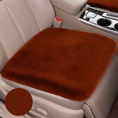 Royallure Plush Winter Car Seat Cushion - Non-Slip, Soft & Warm Protection for Leather Seats