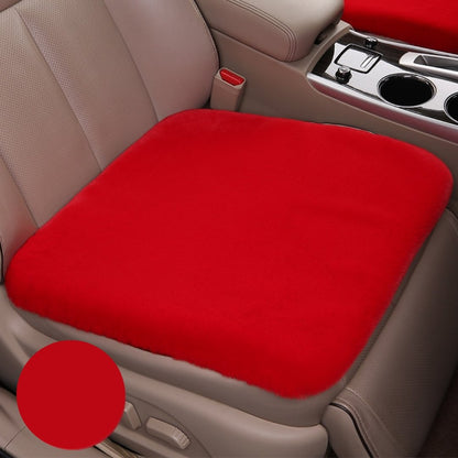 Royallure Plush Winter Car Seat Cushion - Non-Slip, Soft & Warm Protection for Leather Seats