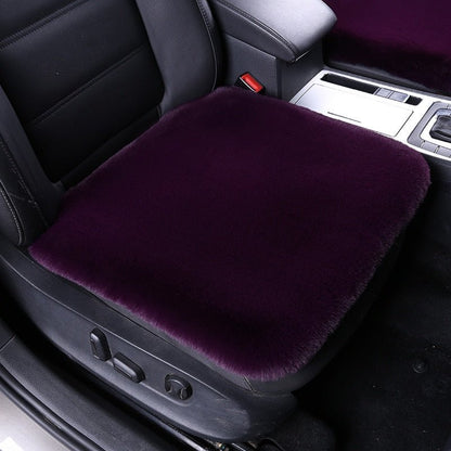 Royallure Plush Winter Car Seat Cushion - Non-Slip, Soft & Warm Protection for Leather Seats