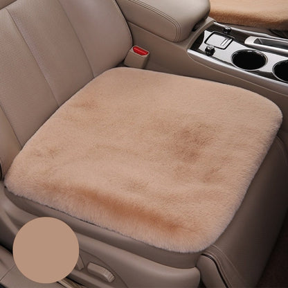 Royallure Plush Winter Car Seat Cushion - Non-Slip, Soft & Warm Protection for Leather Seats