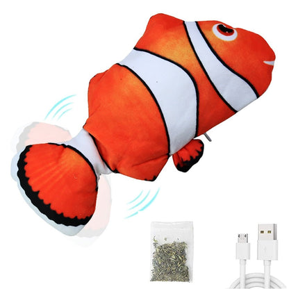 Royallure Interactive Cat Toy – USB Rechargeable Dancing Fish with Motion Sensor & Catnip