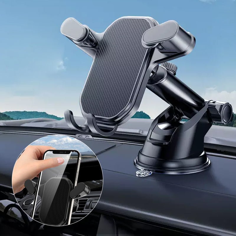 Royallure Universal Car Phone Holder with Hook - 360-Degree Rotation, Secure & Easy Installation