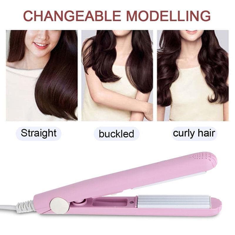 Royallure Travel-Friendly 2-in-1 Hair Curler & Straightener – Ceramic Dual-Function Styling Tool