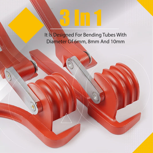 Royallure Copper Tube Bending Tool - 180° Bend Aluminum & Stainless Steel Pipe Bender for Refrigeration & Automotive Use