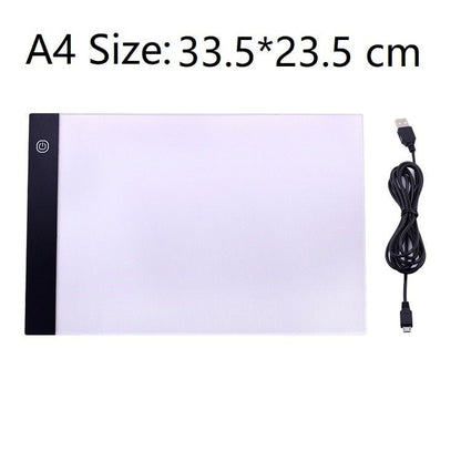 Royallure A4 LED Acrylic Light Box Drawing Board for Art, Tattoo Stencils, and Calligraphy