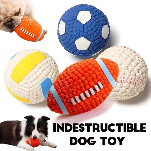 Pawelux Indestructible Chew Ball - Ultimate Toy for Aggressive Chewers and Dental Health