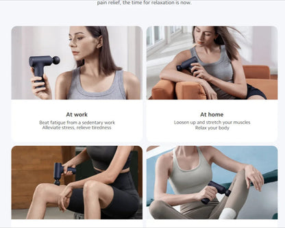 Xiaomi Mini Fascia Massage Gun – Portable 12kg Thrust, Smart Gear Memory, 2500rpm