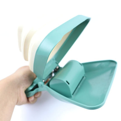 Royallure Portable Foldable Dog Pooper Scooper with Integrated Waste Bag Compartment