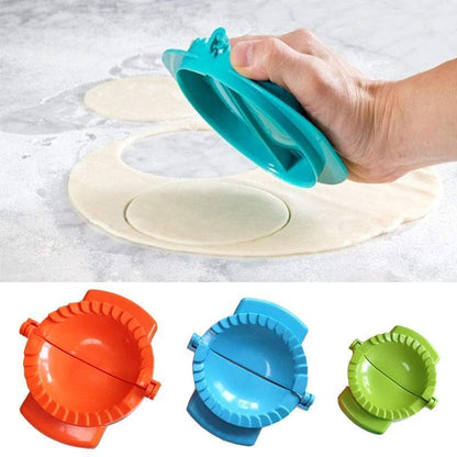 Royallure Versatile Dough Press Set for Easy Calzones, Dumplings, and Pastries - 3 Sizes with Decorative Crimped Edges