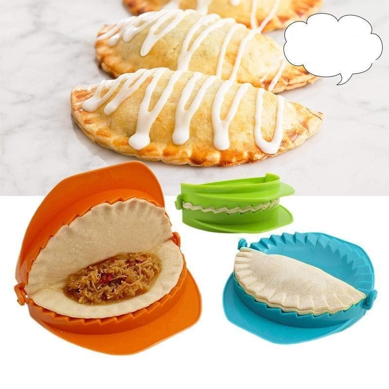 Royallure Versatile Dough Press Set for Easy Calzones, Dumplings, and Pastries - 3 Sizes with Decorative Crimped Edges