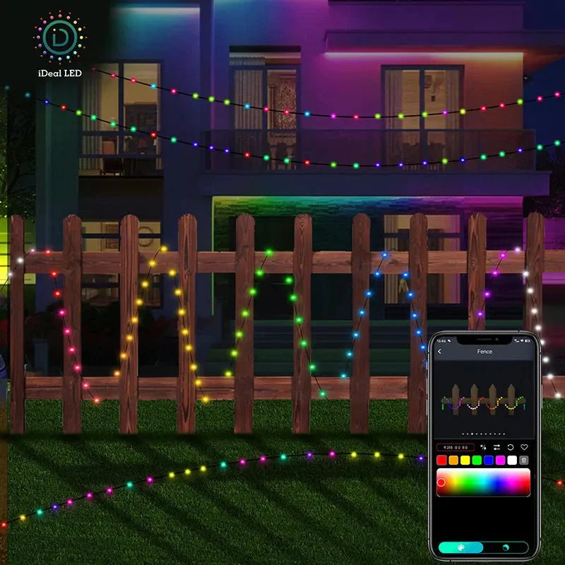 RoyaleGlow Color-Changing Fairy Lights with Music Sync and DIY Installation