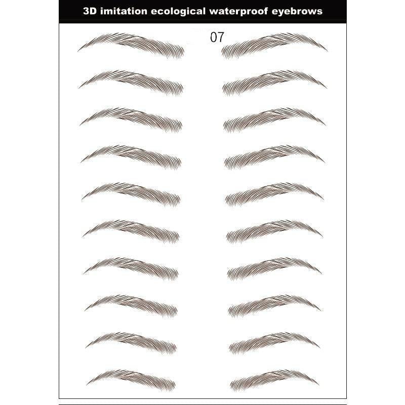 Royallure Waterproof 3D Brow Tattoo Stickers - Easy Application, Long-Lasting, Natural Looks